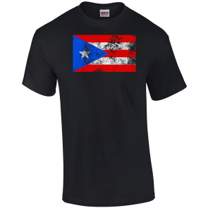 Distressed Puerto Rico Flag T-Shirt