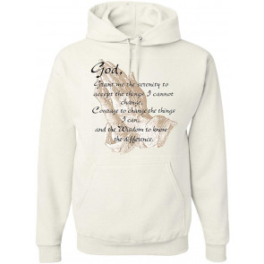 Praying Hands God Grant Me The Serenity Courage Wisdom Inspirational/Christian T-Shirt