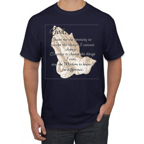 Praying Hands God Grant Me The Serenity Courage Wisdom Inspirational/Christian T-Shirt