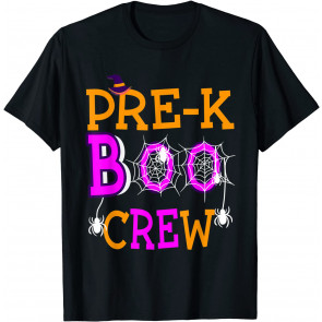 Pre-K Boo Crew Halloween Teacher Costume T-Shirt