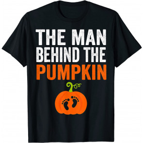 Pregnancy Halloween Costume For Men Expecting Pumpkin T-Shirt