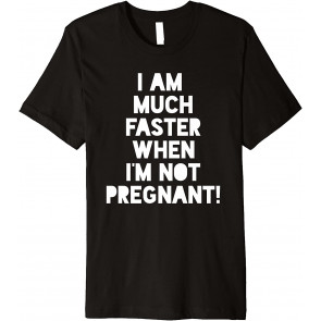 Pregnant Running  T-Shirt