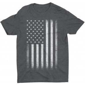 Premium Soft Ringspun USA Flag Retro Lightweight T-Shirt