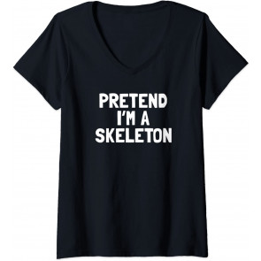 Pretend I'm A Skeleton Halloween Costume T-Shirt