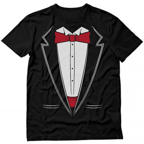Printed Suit & Tie Tuxedo T-Shirt