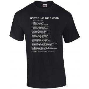 How To Use The F Word FCK T-Shirt