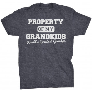 Property Of My Grandkids - New Grandparent Grandpa Gift T-Shirt