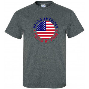 Proud American United We Stand USA Patriotic Flag T-Shirt