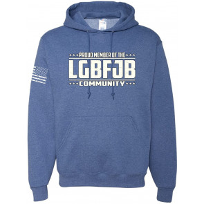 Proud Member Of The LGBFJB Community Meme US Flag Sleeve Print Political T-Shirt
