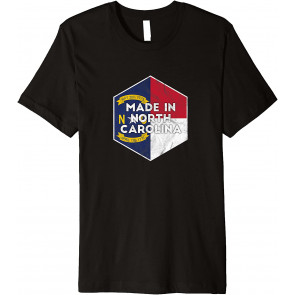 Proud North Carolinian's Distressed Made In North Carolina T-Shirt