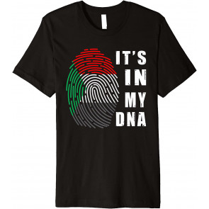 Proud Sudanese, It's In My DNA Sudan Patriotic Fingerprint T-Shirt