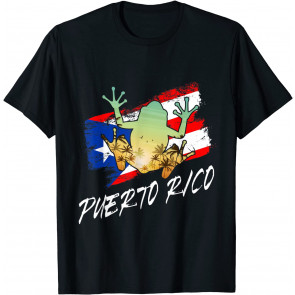 Puerto Rico Frog Puerto Rican Roots Coqui Taino Boricua T-Shirt