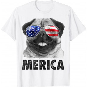 Pug 4th Of July  T-Shirt