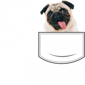 Pug In Pocket  Pocket Pet Tshirt