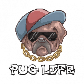 Pug Life Retro Gangster Tshirt