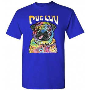 Pug LUV - Dean Russo Dog Modern Art - T-Shirt