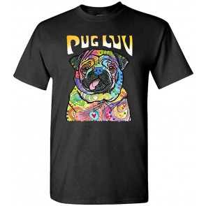 Pug LUV - Dean Russo Dog Modern Art - T-Shirt