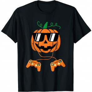 Pumpkin Gaming Controller Halloween  T-Shirt