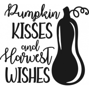 Pumpkin Kisses And Harvest Wishes 238 T-Shirt