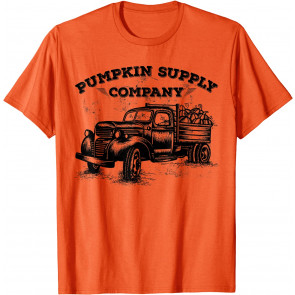 Pumpkin Old Truck Vintage Antique Fall Season Gift For Men T-Shirt
