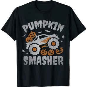 Pumpkin Smasher Toddler Halloween For Monster Truck Lover T-Shirt