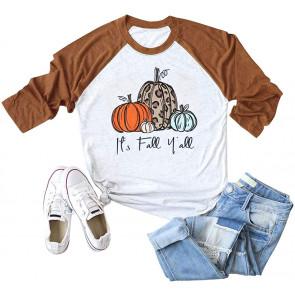 Pumpkins For Women Funny Halloween Clothing Fall T-Shirt