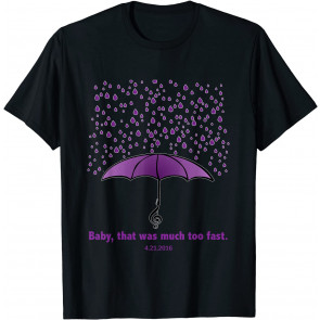 Purple Teardrops Of Rain Umbrella Tribute T-Shirt