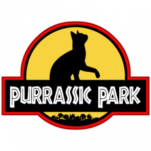 Purrassic Park  Funny Cat Tshirt