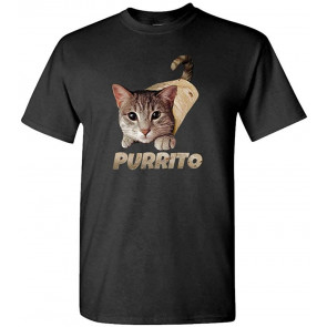 Purrito - Cat Cute Kitten Burrito Food Truck Joke - T-Shirt