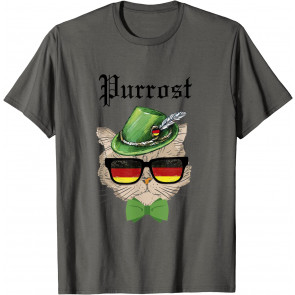 Purrost Cat Bavarian Alpine Hat T-Shirt