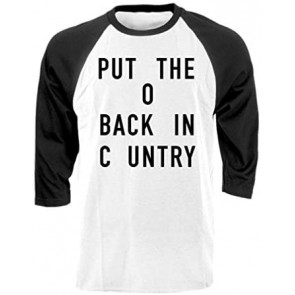 Put The O Back In Country - Retro Style Ringer Or T-Shirt