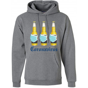 Quarantine Beer Mask Virus Panic Pop Culture T-Shirt