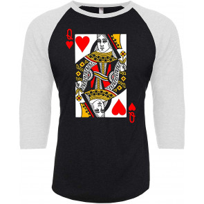 Queen Of Hearts Playing Card T-Shirt