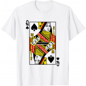 Queen Of Spades Playing Card T-Shirt