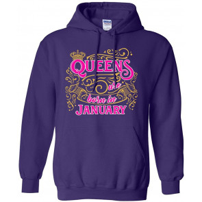 Queens Are Born In January Crown T-Shirt