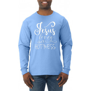 Quote Jesus Loves This Hot Mess Inspirational/Christian T-Shirt