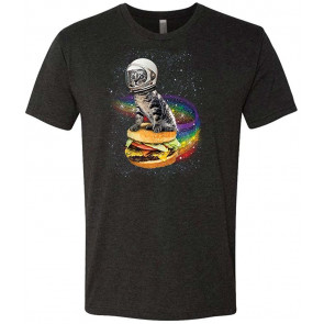 Rainbow Burger CAT - Tri-Blend T-Shirt