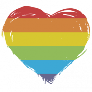 Rainbow Heart  Gay Pride Tshirt