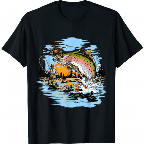 Rainbow Trout Fly Fishing T-Shirt