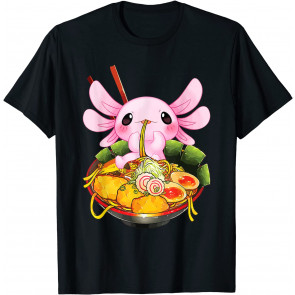 Ramen Axolotl Kawaii Anime Japanese Food Gift Girls T-Shirt