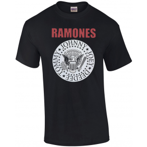Ramones Red Text Seal T-Shirt