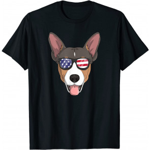 Rat Terrier Dog Patriotic USA 4th Of July American Gift Cute T-Shirt