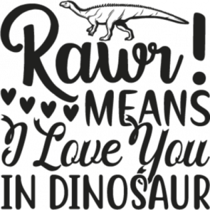 Rawr Means I Love You In Dinosaur1 T-Shirt