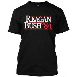 Reagan Bush 84 - Retro Vintage Election Men's T-Shirt