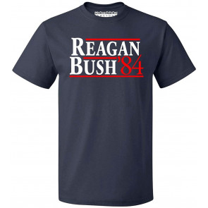 Reagan Bush 84 Republican Presidential GOP T-Shirt