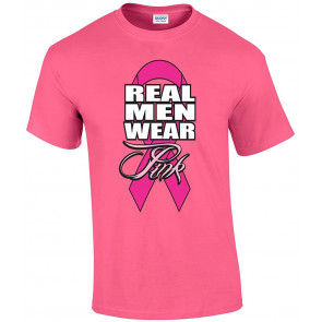 Real Men Wear Pink Cancer Awareness T-Shirt