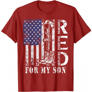 RED Friday For My Son Remember Everyone Deployed Veteran T-Shirt