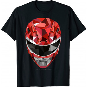 Red Ranger Polygon Helmet T-Shirt