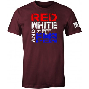 Red White And PEWPEWPEW Patriotism T-Shirt