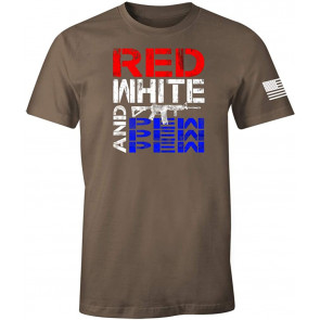 Red White And PEWPEWPEW Patriotism T-Shirt